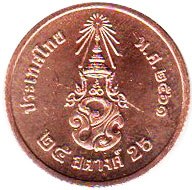 coin Thailand 25 satang 2018