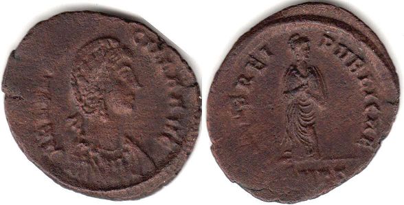 moneta Impero Romano Aelia Flaccilla