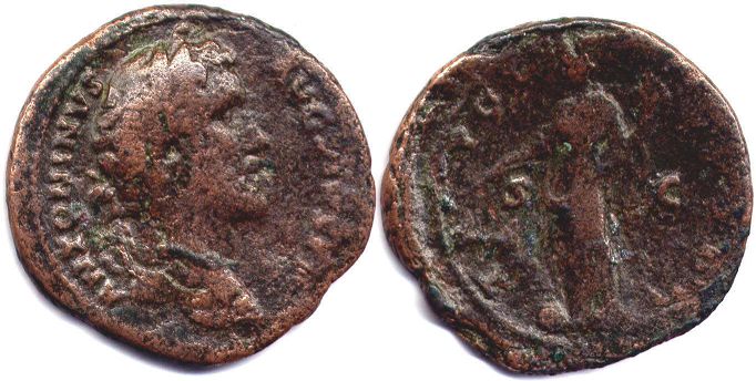 moneta Impero Romano Antonino Pio As
