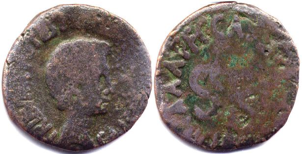 moneta Impero Romano Augusto as
