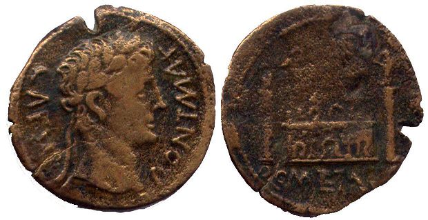 moneta Impero Romano Augusto as