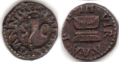 moneta Impero Romano Augusto Quadrante