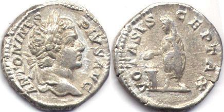 moneta Impero Romano Caracalla denario 