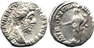 moneta Impero Romano Commodo denario 