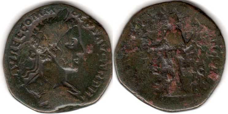 moneta Impero Romano Commodo Sesterzio 