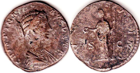 moneta Impero Romano Crispina as