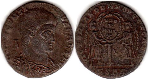 coin Roman Empire Decentius