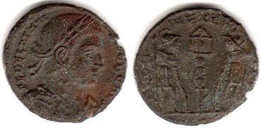 coin Roman Empire Dalmatius