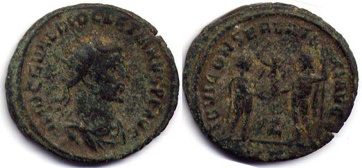 moneta Impero Romano Diocleziano antoninianus