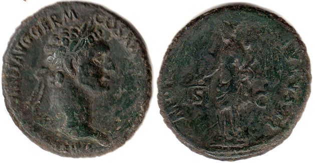 moneta Impero Romano Domiziano As