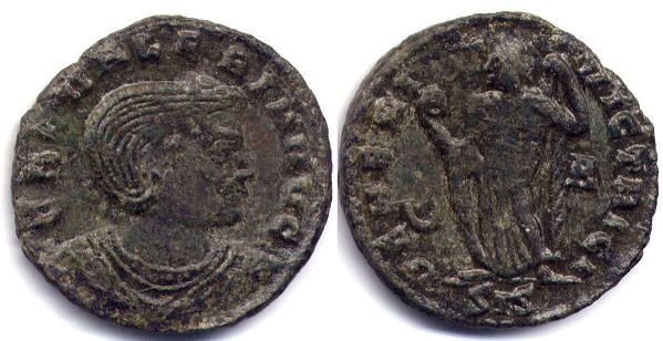 moneta Impero Romano Galeria Valeria follis