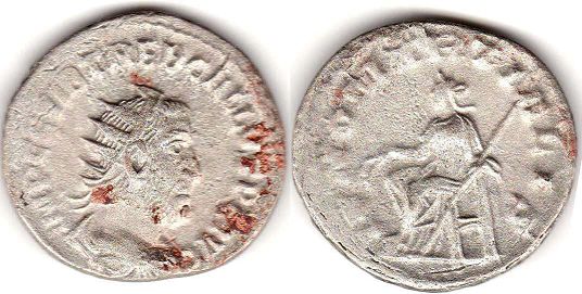 moneta Impero Romano Treboniano Gallo antoninianus