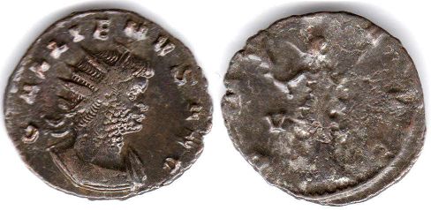 coin Roman Empire Gallienus antoninianus