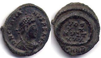 moneta Impero Romano Graziano