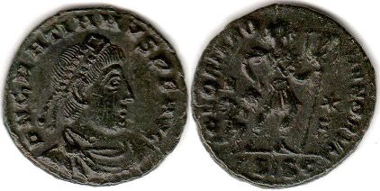 moneta Impero Romano Graziano