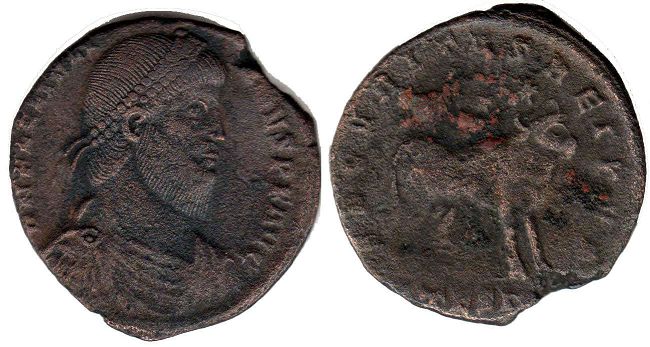 moneta Impero Romano Giuliano II Apostata