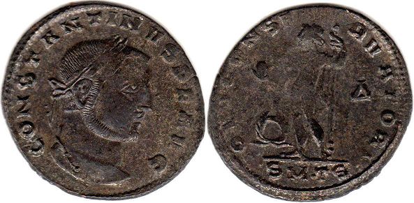 moneta Impero Romano Costantino I il grande follis