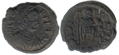 moneta Impero Romano Leone I il Trace