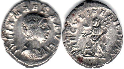 moneta Impero Romano Giulia Maesa denario 