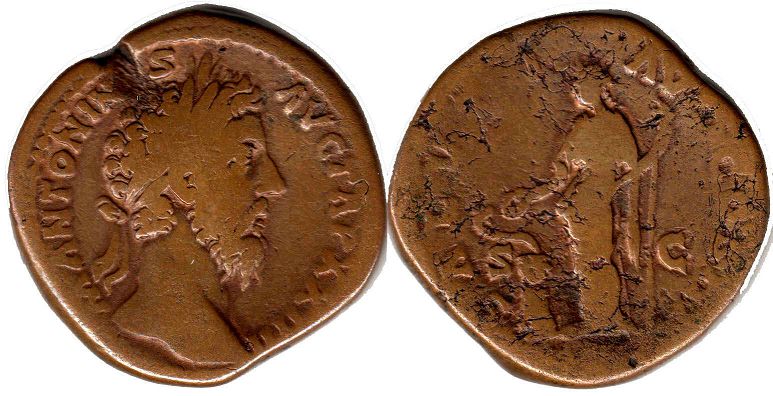 moneta Impero Romano Marco Aurelio Sesterzio