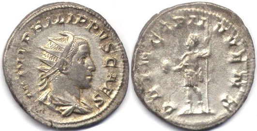 moneta Impero Romano Filippo IIantoninianus