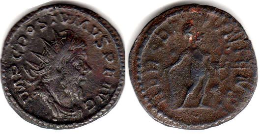 moneta Impero Romano Postumo antoninianus