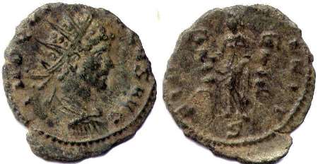 moneta Impero Romano Quintillo antoninianus