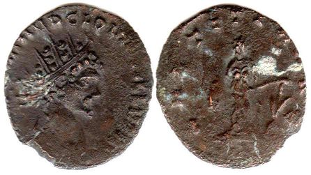 moneta Impero Romano Quintillo antoninianus