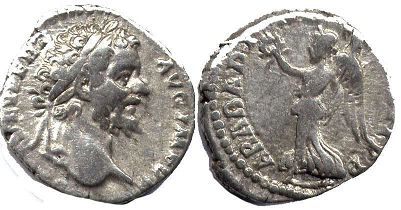 moneta Impero Romano Settimio Severo denario 