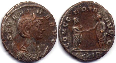 moneta Impero Romano Severina antoninianus