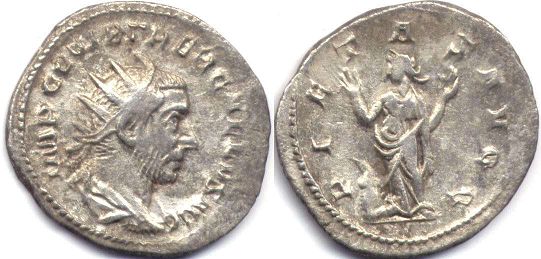 moneta Impero Romano Treboniano Gallo antoninianus