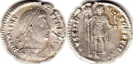moneta Impero Romano Valente