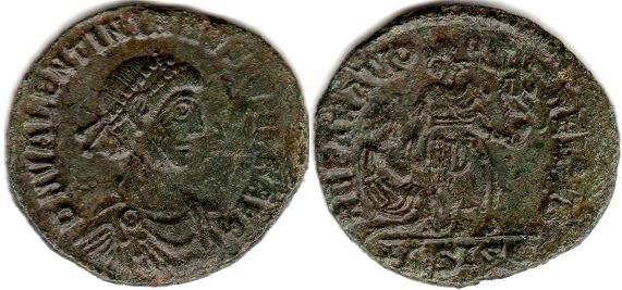 moneta Impero Romano Valentiniano II