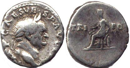 moneta Impero Romano Vespasiano denario 