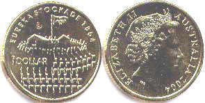 australian commemmorative coin 1 dollar 2004