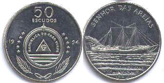 piece Cape Verdepuis 50 escudos 1994