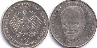 moneta Germany 2 mark 1994