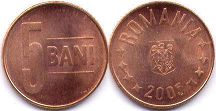 coin Romania 5 bani 2005
