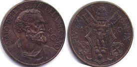 moneta Vatican 10 centesimi 1930