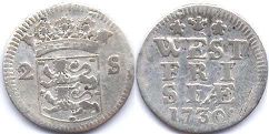 coin West Friesland 2 stuvers 1730