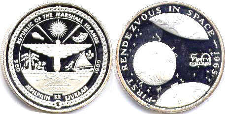 coin Marshall Islands 50 dollars 1989