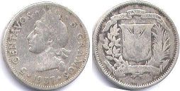 coin Dominican Republic 5 centavos 1937