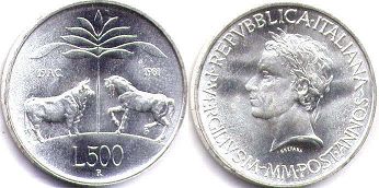 monnaie Italie 500 lire 1981