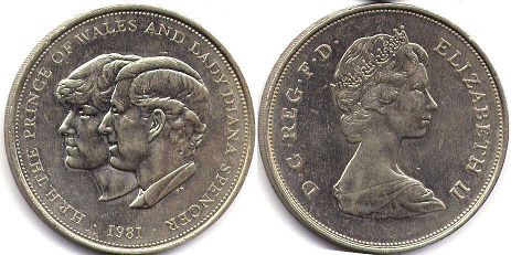 monnaie UK 25 nouveaux pence 1981