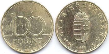 coin Hungary 100 forint 1995