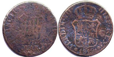 monnaie Catalonia 6 quartos 1812
