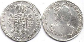 coin Austrian Netherlands 1/8 ducaton 1753