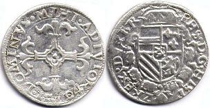 coin Spanish Netherlands 1/20 filipsdaalder 1594