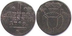 Münze Schaumburg-Hessen 1 Pfennig 1789