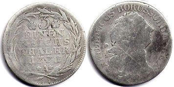 Münze Preußen 1/3 Thaler 1771